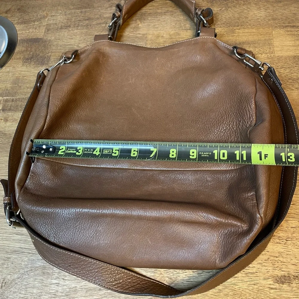Classic Brown Leather Shoulder Bag -Crossbody Bag Women's Everyday Tote